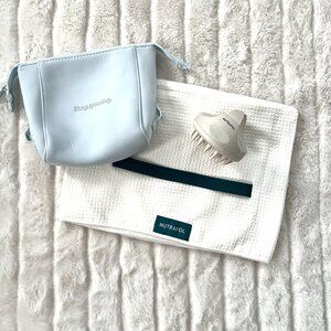 NEW Nutrafol BUNDLE Travel Pouch / Scalp Brush / Hair Towel